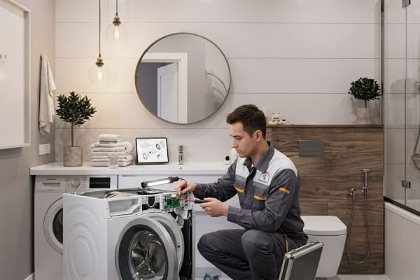 Sửa chữa máy giặt không lên nguồn tại nhà Văn Quán