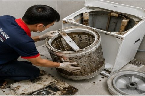 Vệ Sinh Máy Giặt Tại Nhà Trọn Gói Chuyên Sâu Chỉ Từ 200k
