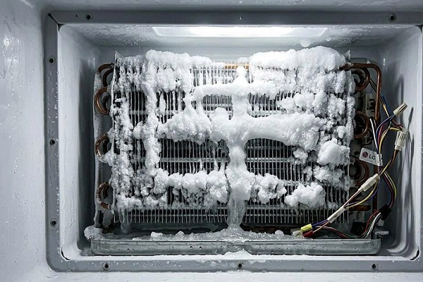 Dàn lạnh tủ lạnh LG đóng tuyết dày khi tháo tấm ốp