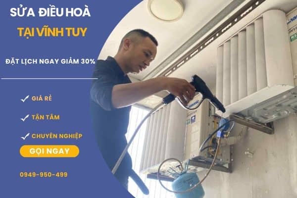Kỹ thuật viên vệ sinh điều hòa tại Vĩnh Tuy – dịch vụ chuyên nghiệp