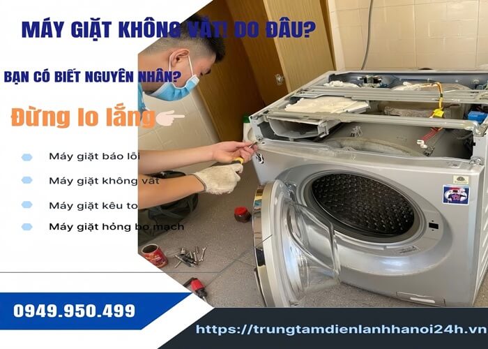 khắc phục máy giặt không vắt tại nhà chuyên nghiệp