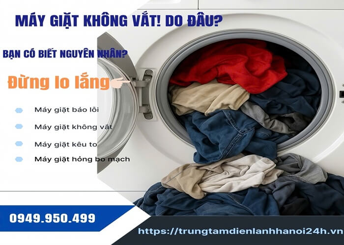 máy giặt không vắt và nguyên nhân thường gặp