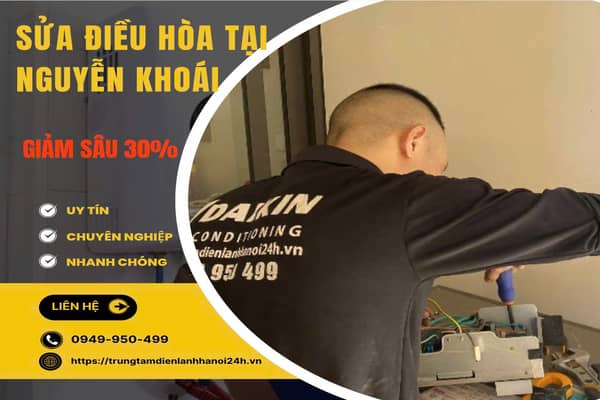 sửa điều hòa tại Nguyễn Khoái giá rẻ
