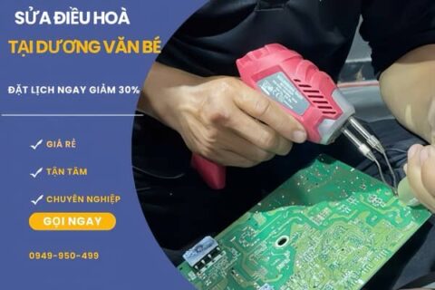 Sửa điều hòa tại Dương Văn Bé giá rẻ, thợ giỏi có mặt 15P