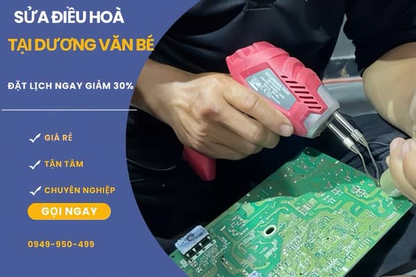 Cấp tốc sửa điều hòa – Có mặt trong 30 phút tại Dương Văn Bé