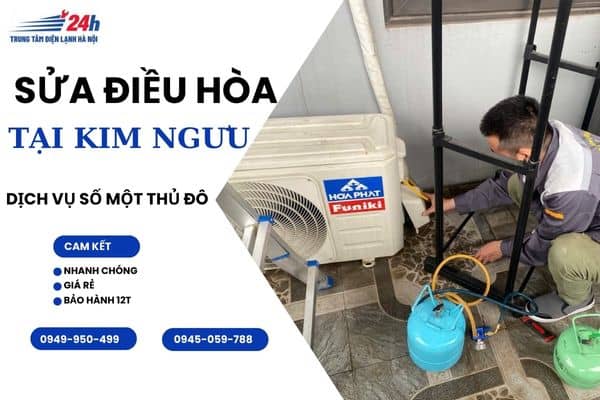 bơm gas điều hòa tại Kim Ngưu