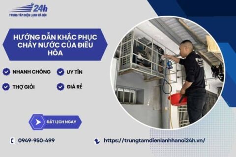 Máy lạnh điều hòa bị chảy nước – Mẹo sửa đơn giản tại nhà