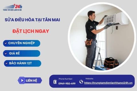 Sửa điều hòa tại Tân Mai có mặt sau 15 phút giá rẻ chỉ từ 100K