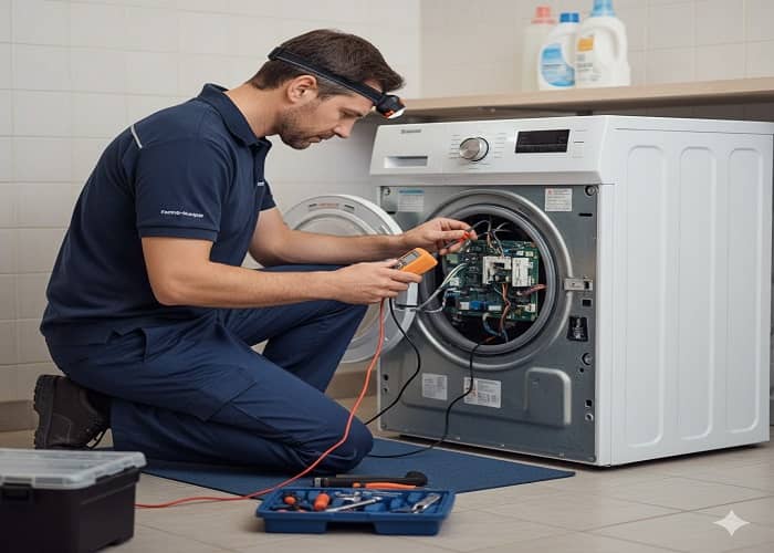 Cách sửa máy giặt kêu to khi vắt