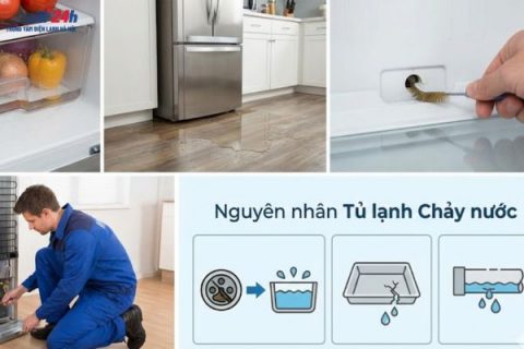 Tủ lạnh bị chảy nước: 9 nguyên nhân và cách khắc phục tại nhà (Checklist 5–10 phút)