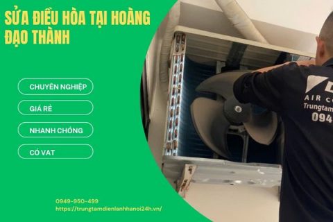 Sửa điều hòa Hoàng Đạo Thành – Thợ gần khu, đến nhanh sau 15P
