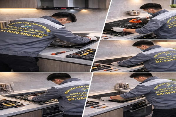 Hoàn thiện thay mặt kính bếp từ – Bếp hoạt động ổn định